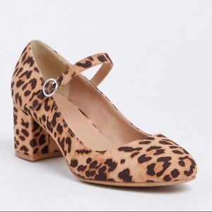 🆕 Torrid Animal Print Ankle Strap Mary Jane Heels